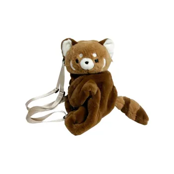 Cwatcun Plush Backpack Unisex Brown