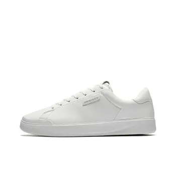 Anta Champion All Weather Series Anti Slip And Wear Resistant Lightweight Low Top Skateboard Shoes Men's Papyrus White