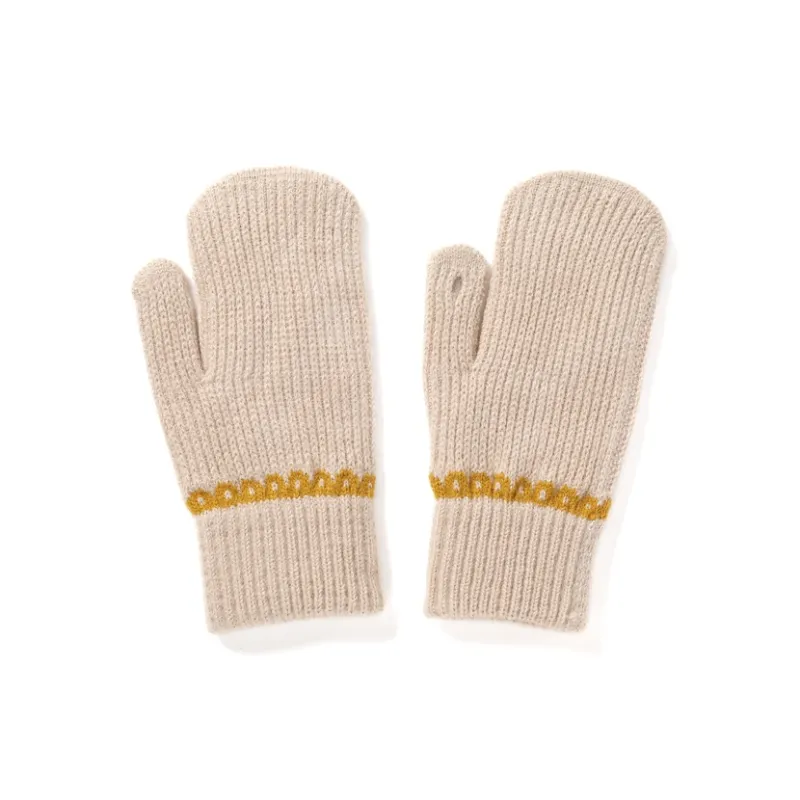 FREE RABBITⅡ Fingerless Touchscreen Compatible Fully Enclosed Insulated For Cold Weather Knit Gloves Unisex-3