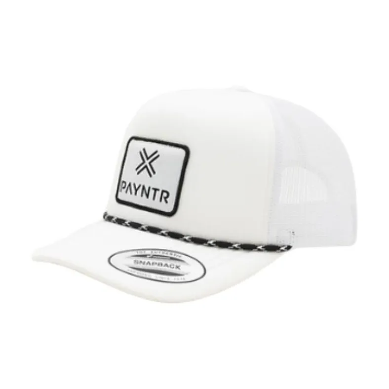 PAYNTR Cotton Polyester Elastin Baseball Caps Unisex White-0