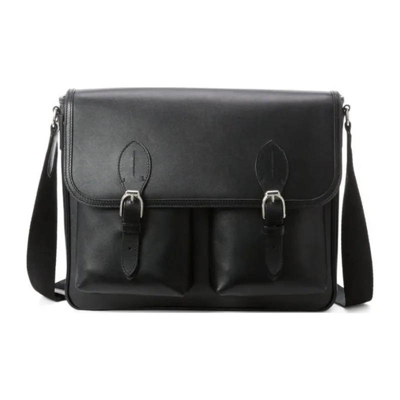 Ralph Lauren Welington Leather Messenger Bag-0