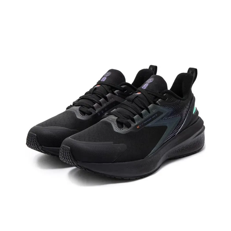 361° Rainy Day 7.0 Cushioning Anti Slip And Wear Resistant Low Top Casual Running Shoes Men's Black-2