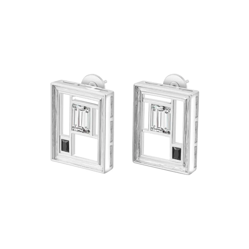ACC SPACE 18K Gold Plated Copper Earrings Unisex-0