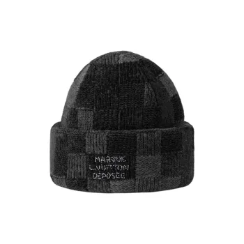 LOUIS VUITTON Lv Crush Damoflage Beanie