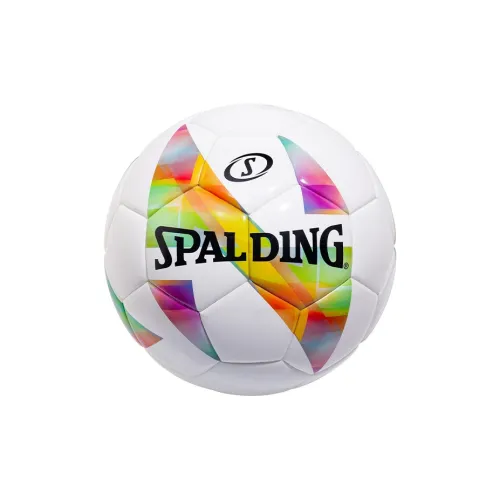 SPALDING Size 5 Soccer PU Seamless Thermal bonding Unisex White