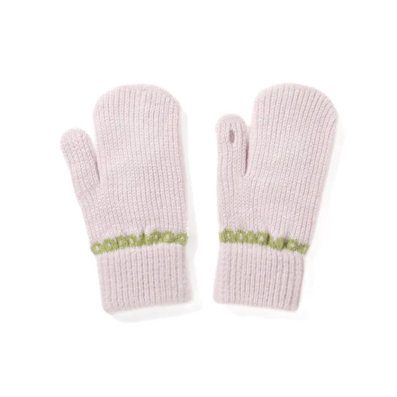 FREE RABBITⅡ Fingerless Touchscreen Compatible Fully Enclosed Insulated For Cold Weather Knit Gloves Unisex-1
