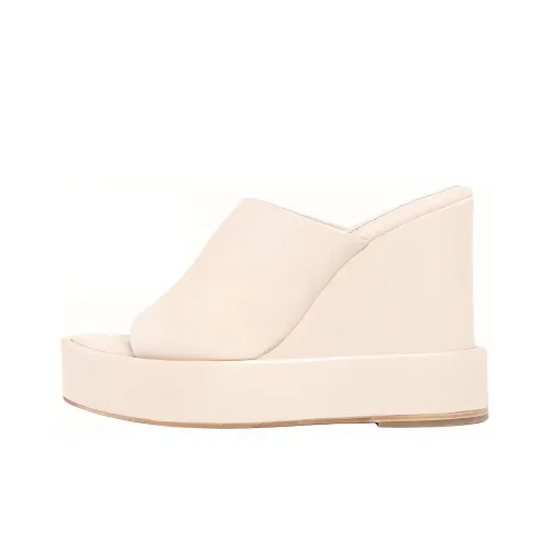 Paloma Barceló Slide Slippers Women's White