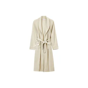 DAERLI Cardigan Fleece Lined Warm Pajama For Thickened Long Fall And Winter Unisex