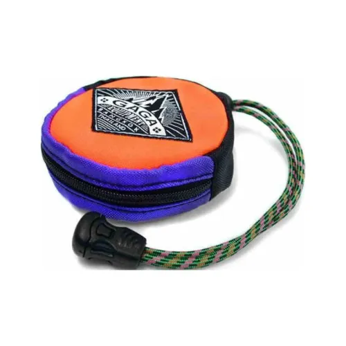 GAGA EQUIPMENT Canvas Key Pouch Mini Unisex Orange Purple
