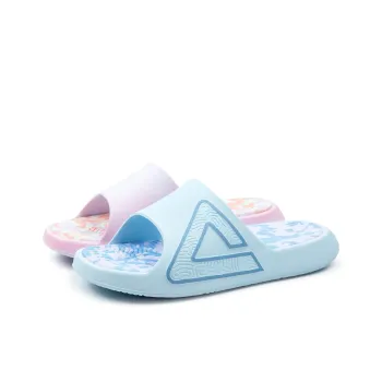 PEAK Tai Ji1.0 Odor Resistant Abrasion Resistant Cushioning Slide Slippers Unisex Pink Blue Mismatched