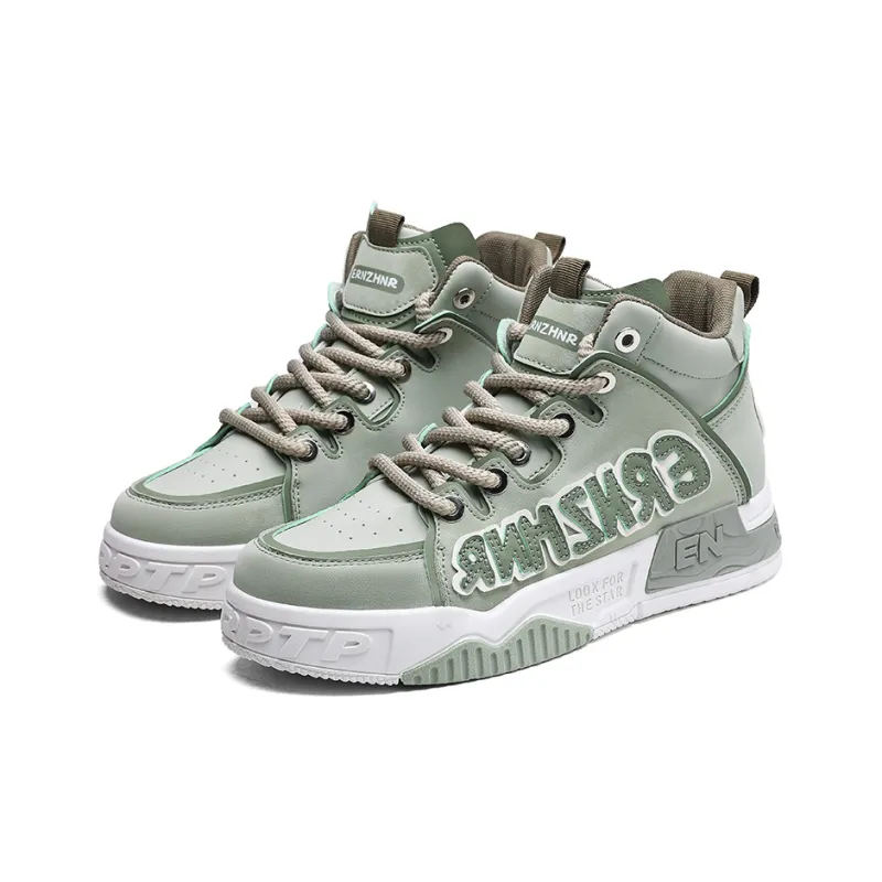 AD Anti-Slip And Wear-Resistant Height Increasing High-Top Skateboard Shoes Men's-13