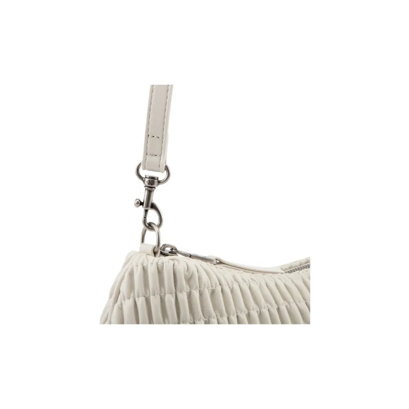 CALVIN KLEIN Blended Material Shoulder Bag Women's Milk White-6