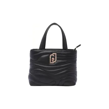 LIU·JO Polyester Tote Bag, Shopping Bag, Crossbody Bag, One Shoulder Handbag Women's Black