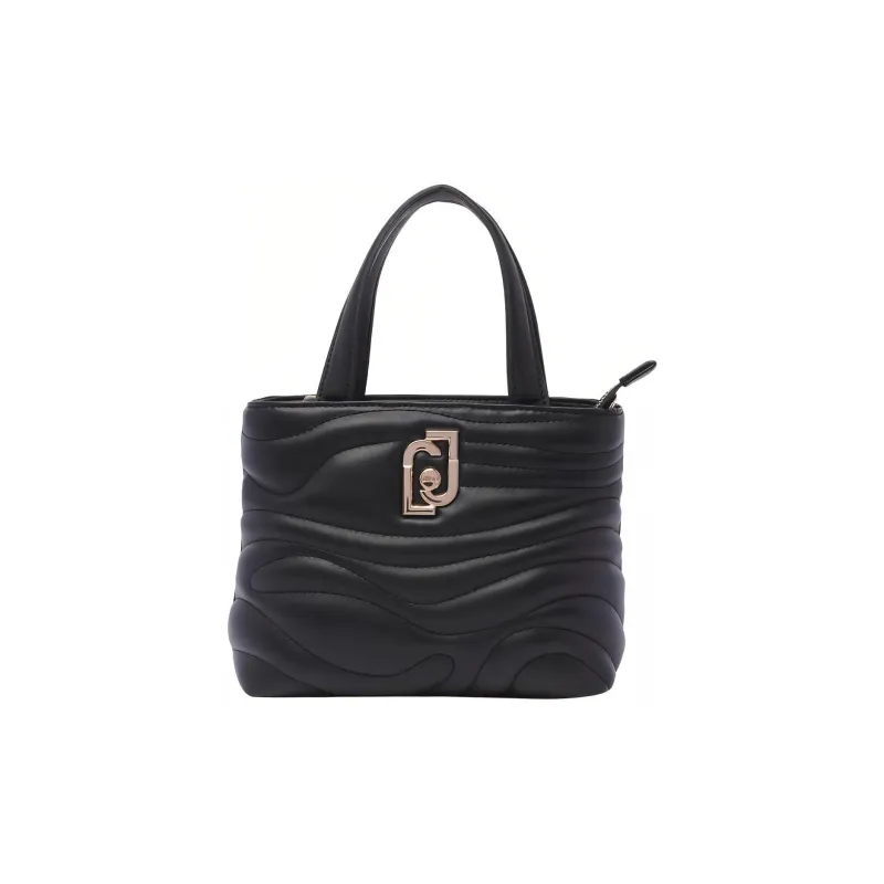 LIU·JO Polyester Tote Bag, Shopping Bag, Crossbody Bag, One Shoulder Handbag Women's Black-0