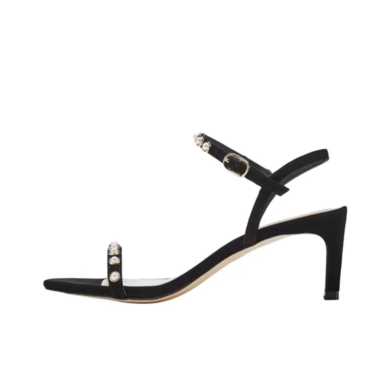 Stuart Weitzman/SW Kassidy Strap Sandals 6cm Women's Black-0