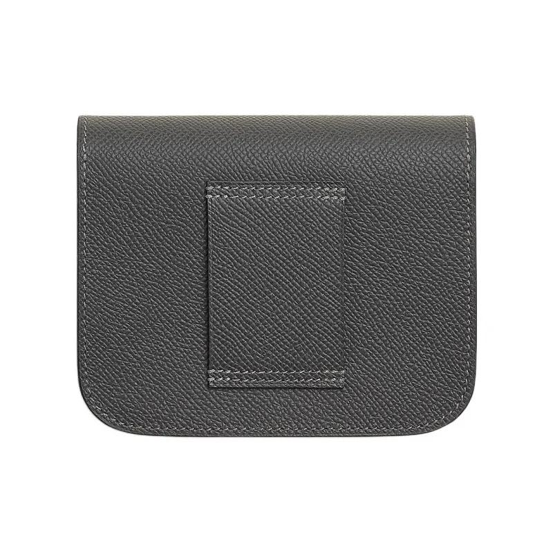 HERMES Constance Slim Epsom Calfskin Wallet Women's 88 Graphite Gray-1