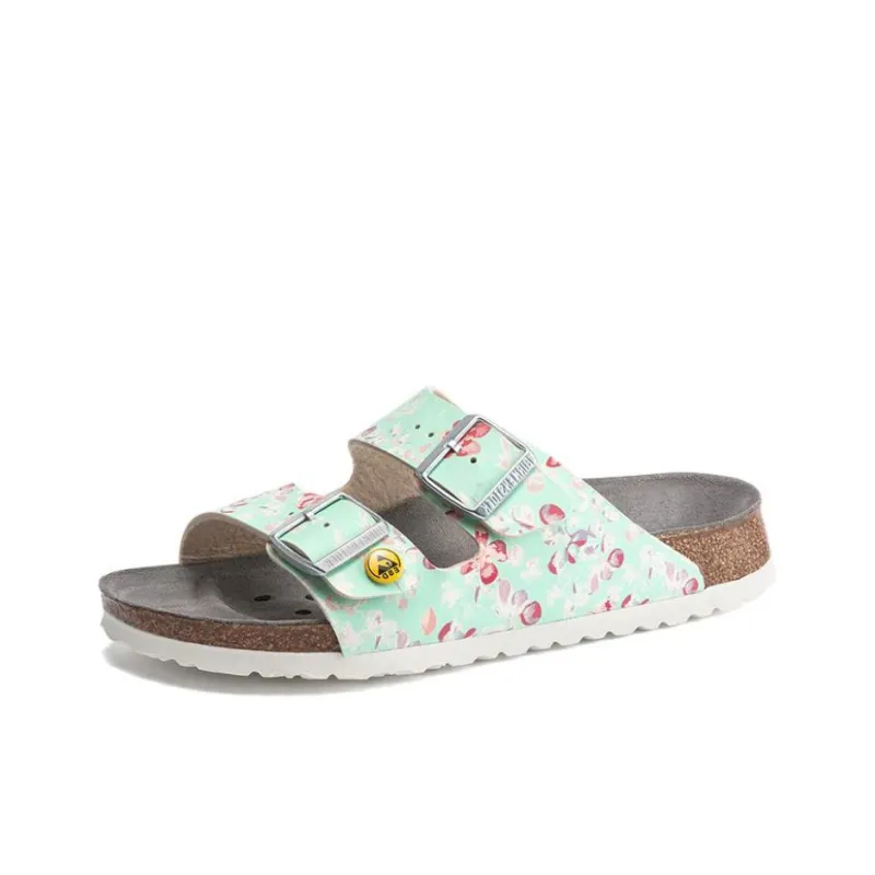 Birkenstock Arizona Esd Birko Flor Narrow Fit 'Flower Field Mint' Women's-2