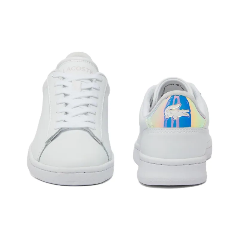 LACOSTE Carnaby Set Low Top Skateboard Shoes Women's White-3
