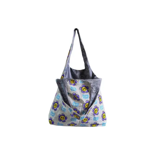 GAGA EQUIPMENT Cotton Tote Bag Shopping Bag Handbag Shoulder Bag Large Size Unisex Night Little Flower