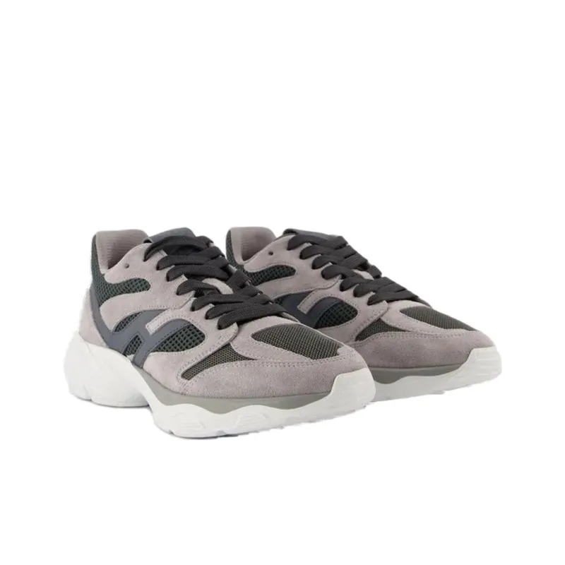 HOGAN Allacc Low Top Casual Shoes Men's Gray-2