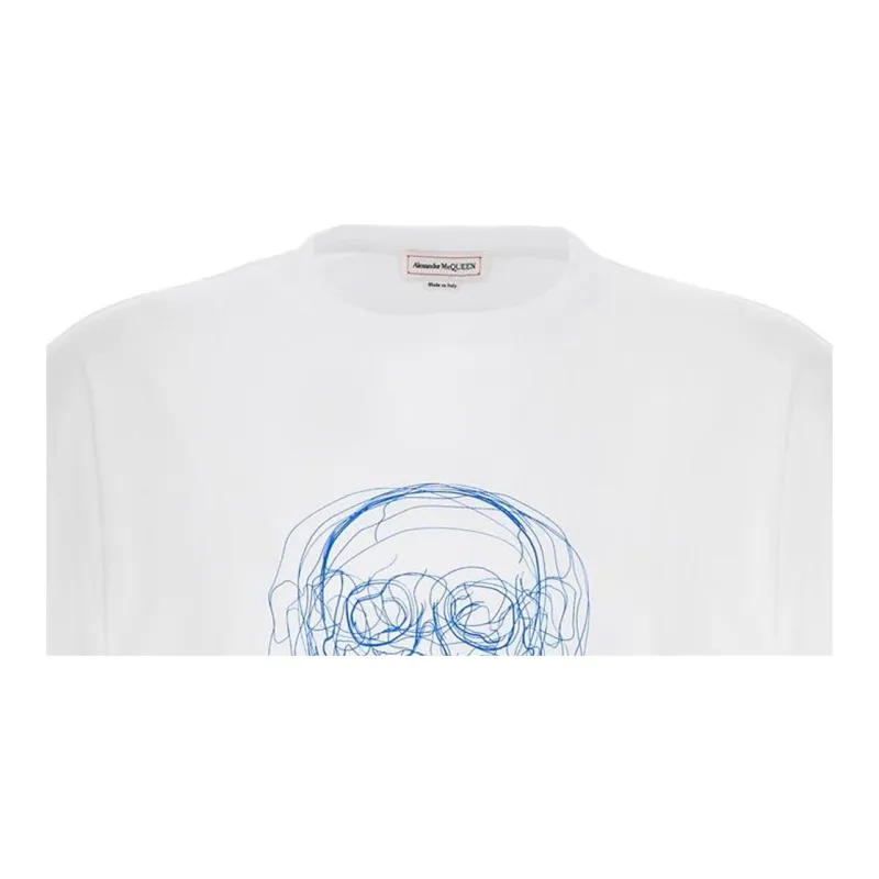 McQ Alexander McQueen Skull Printed Crewneck T Shirt-4