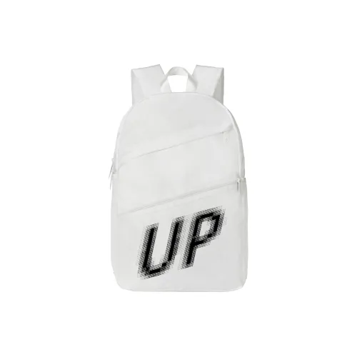 TURN UP Polyester Student Backpack Regular Unisex Red/White
