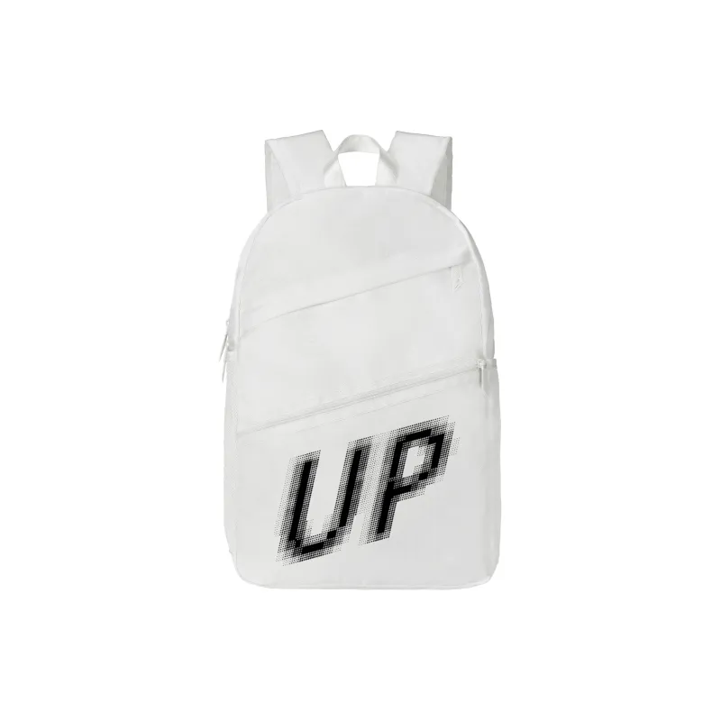 TURN UP Polyester Student Backpack Regular Unisex Red/White-0