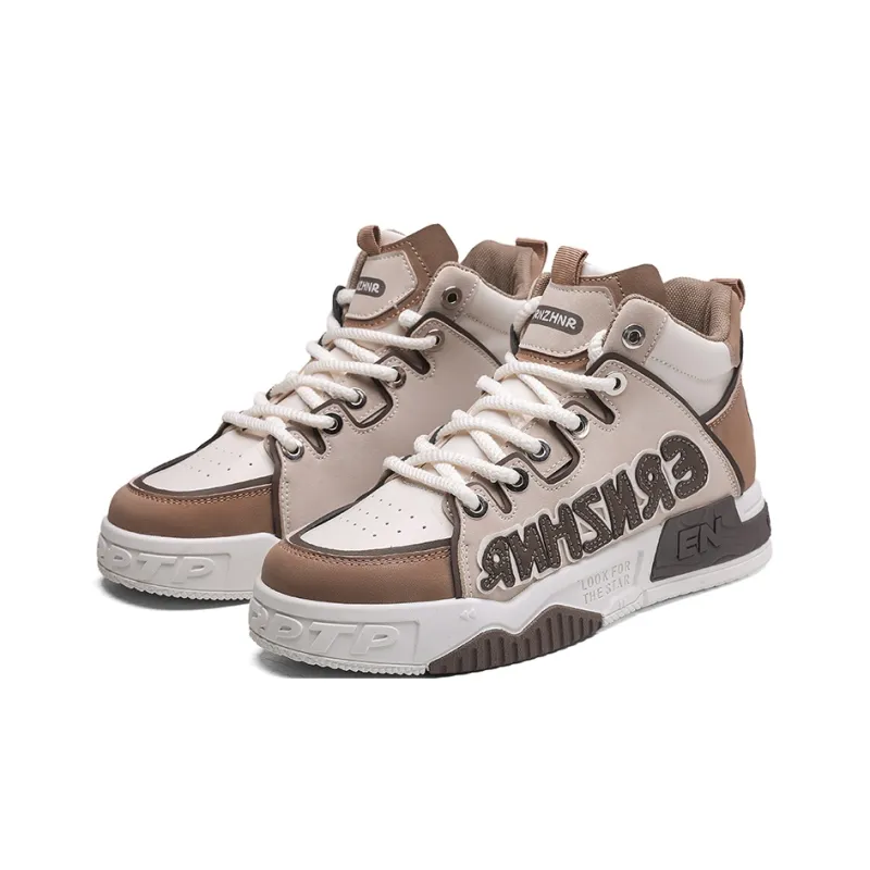 AD Anti-Slip And Wear-Resistant Height Increasing High-Top Skateboard Shoes Men's-8