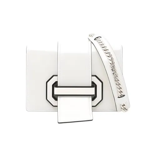PRADA Cow Leather Shoulder Bag, Crossbody Bag Women's White