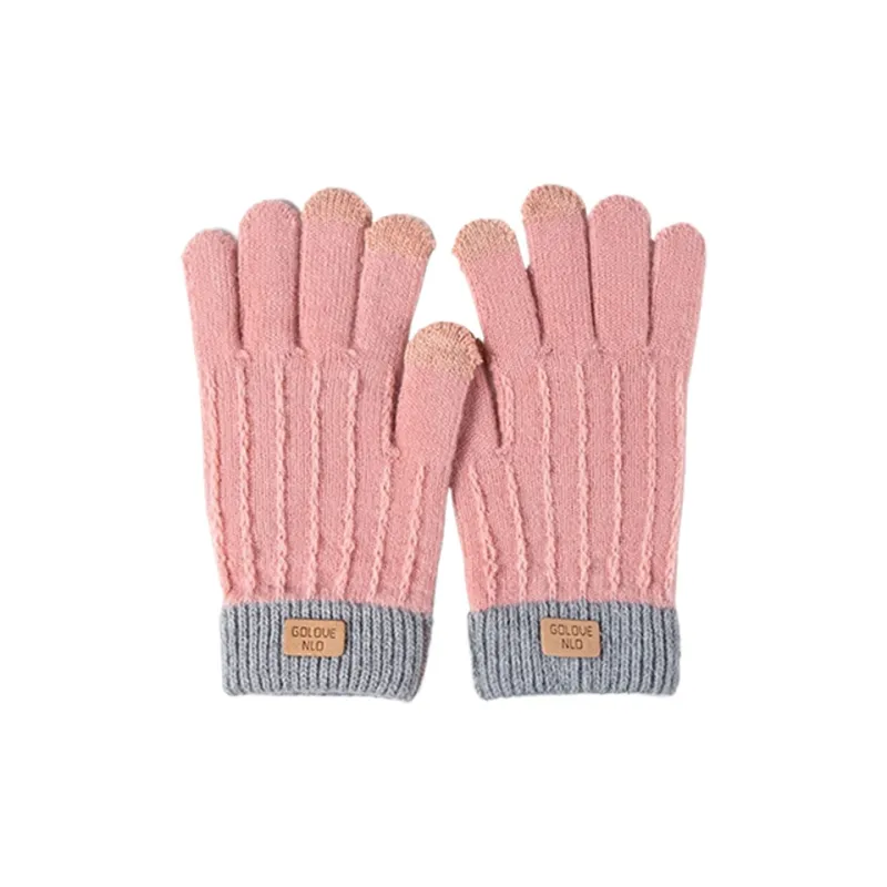 Yalu Polyester Knit Gloves Unisex-3