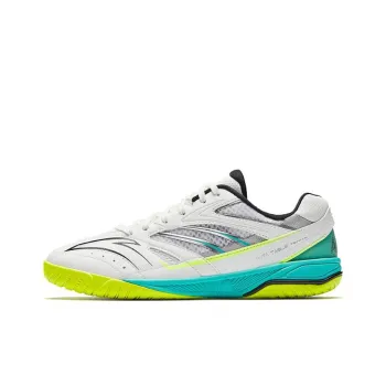 Anta Cushioned Slip Resistant Low Top Training Shoes Men's White Silver Green