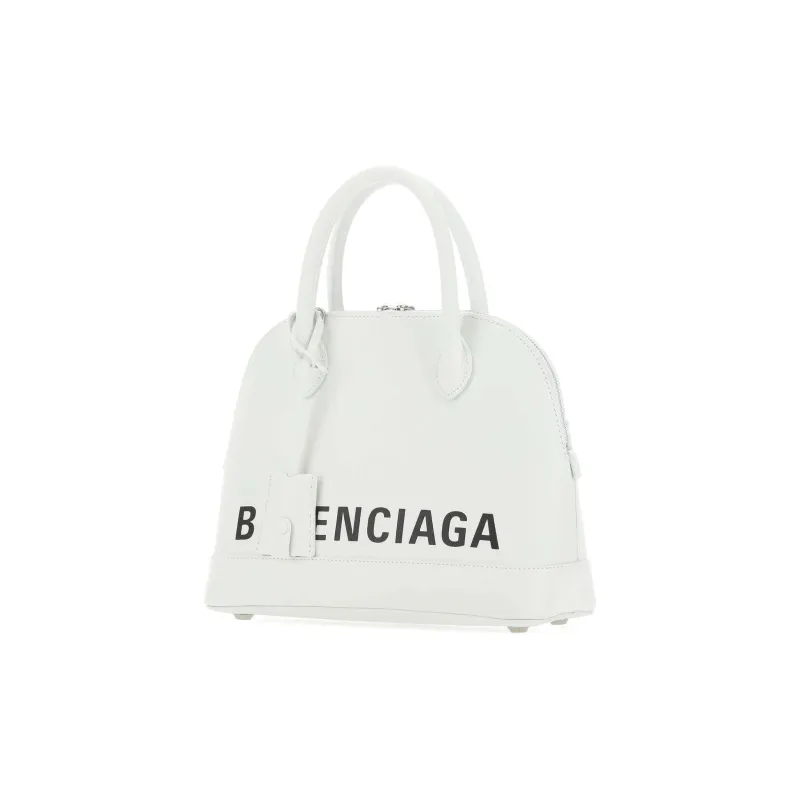 Balenciaga Ville Cow Leather Handbag Shoulder Bag Crossbody Bag Small Size Women's White-2