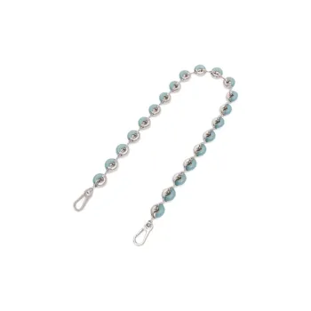 LOEWE Stainless Steel Triacetate Bag Strap Women's Aqua With Palladium Gold
