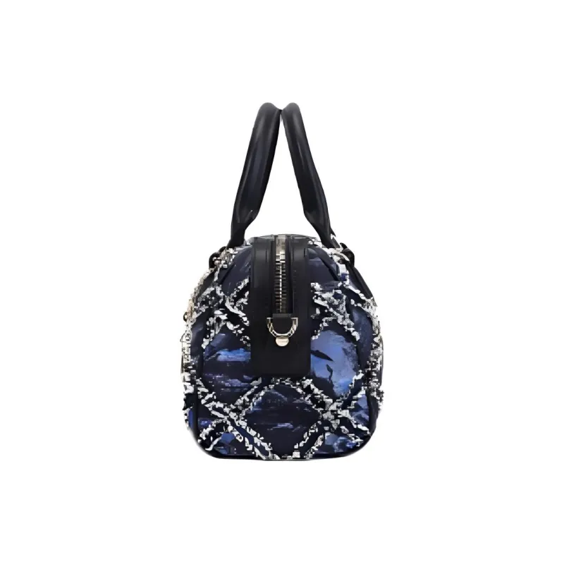 Why Fabric Handbag, Shoulder Bag, Crossbody Bag Small Size Women's Starry Blue-3