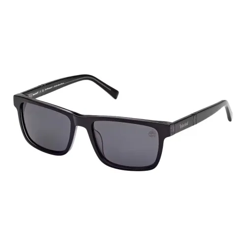 Timberland Acetate Square Sunglasses Men's Black
