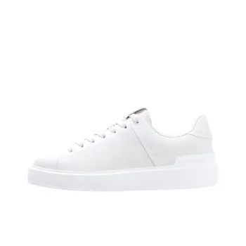 BALMAIN Low Top Skateboard Shoes Women's White