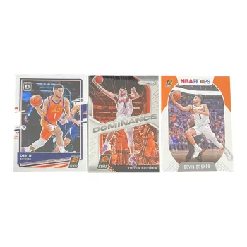 PANINI 2020 2OP Sun Devin Booker+PRIZM Booker Teca+NBA HOOPS Booker Teca Player Card Product Access Sports Cards 3 Pcs