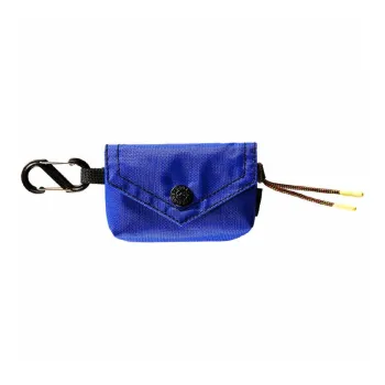 GAGA EQUIPMENT Nylon Fabric Envelope Bag Card Holder Mini Unisex Royal Blue