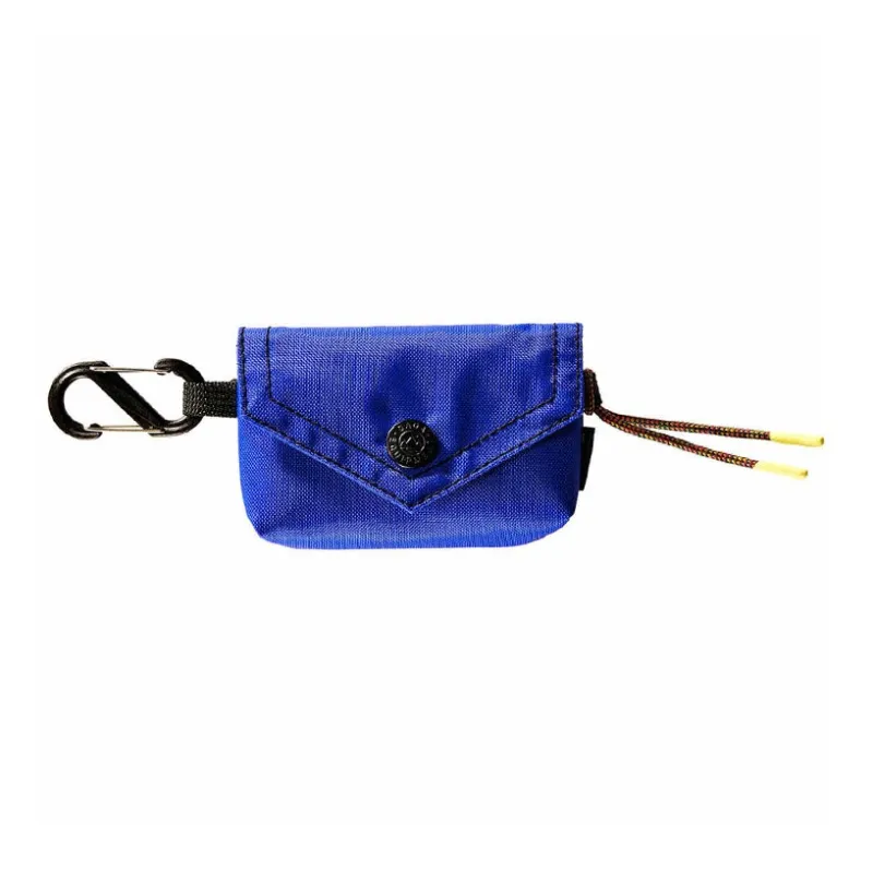 GAGA EQUIPMENT Nylon Fabric Envelope Bag Card Holder Mini Unisex Royal Blue-0