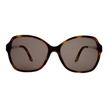 CARTIER Composite Material Irregular Shape Sunglasses Unisex Gold