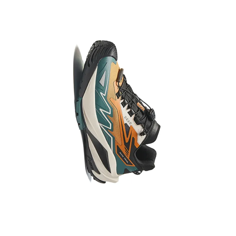 Anta Tracking Cushioning, Wear Resistant Low Top Running Shoes Men's Milk Tea-2