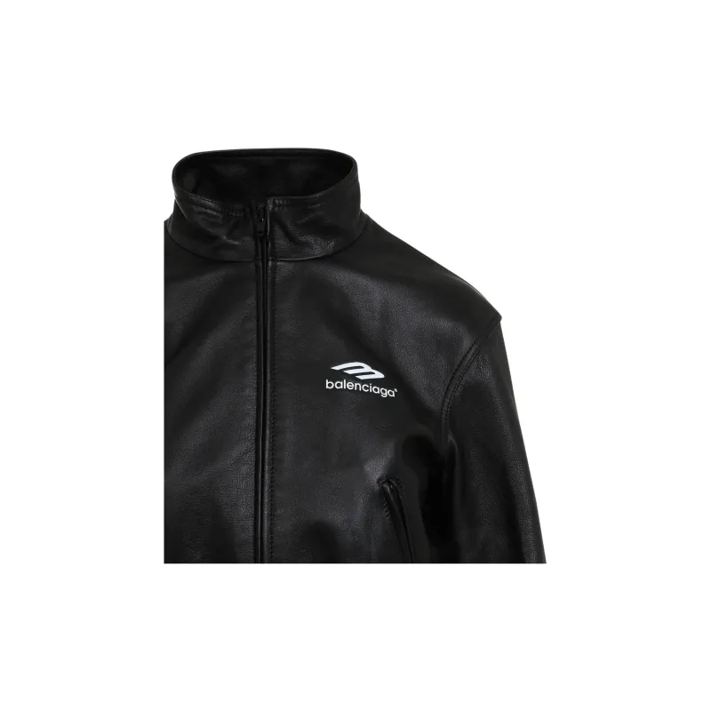 Balenciaga Logo Printed Zip-Up Jacket-2