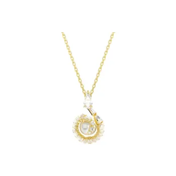 Swarovski Faux Crystal Necklaces Women's Gold