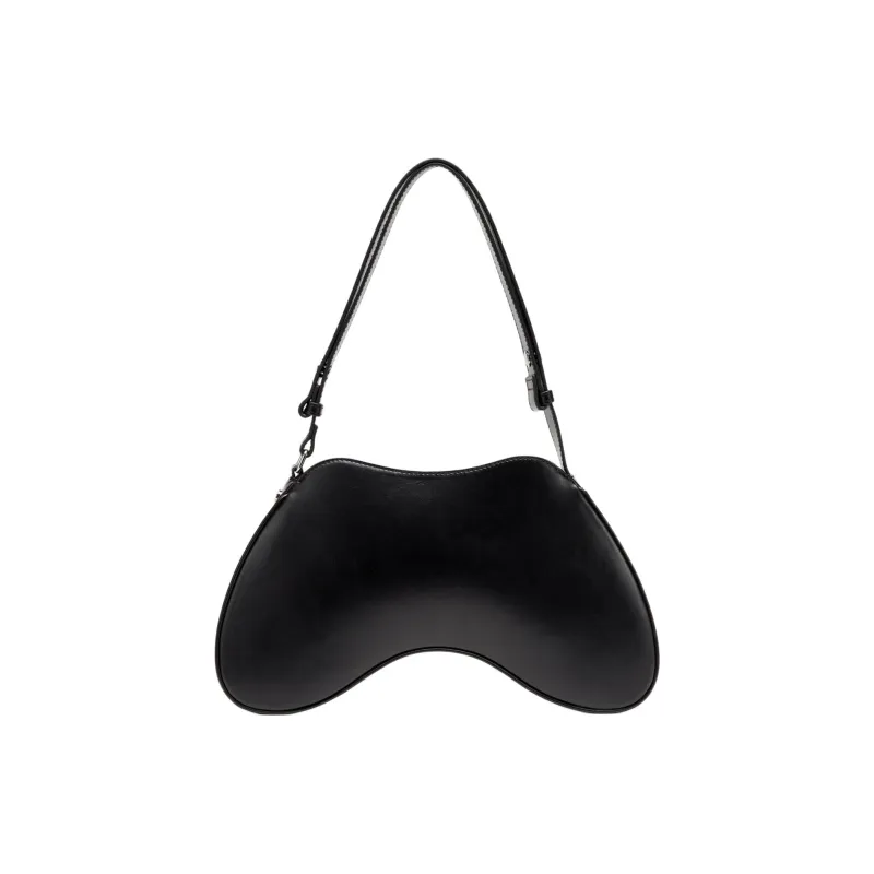 DIESEL Cow Leather Handbag Shoulder Bag Women's Black-2