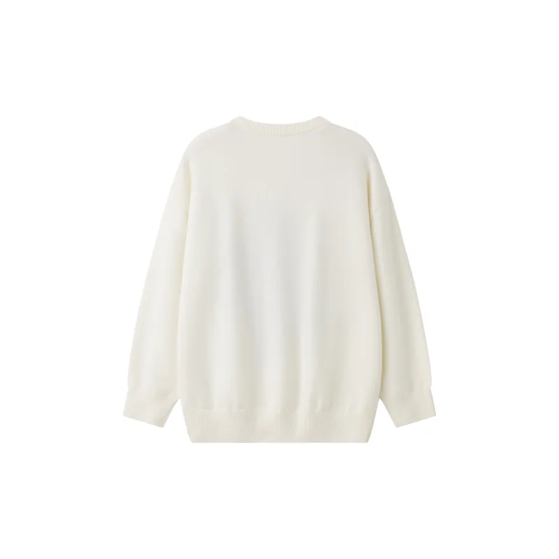 YK&YB Knitwear Unisex White-1