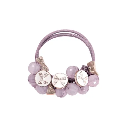 ROYALSASA Acrylic, Faux Crystal, Stretch Rubber Band Hair Tie Women's