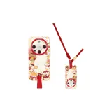 (Antique White) Red Long Lanyard-Fu Le Wang Wang