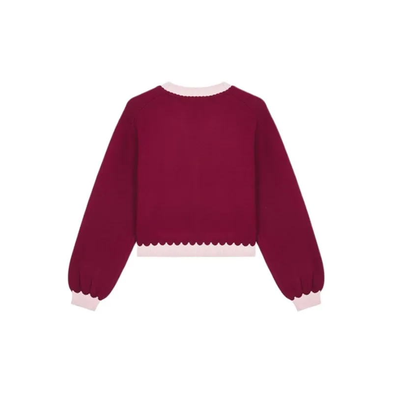Kate Spade FW24 Knitwear Women's Blackberry Fruit Leather Color-1