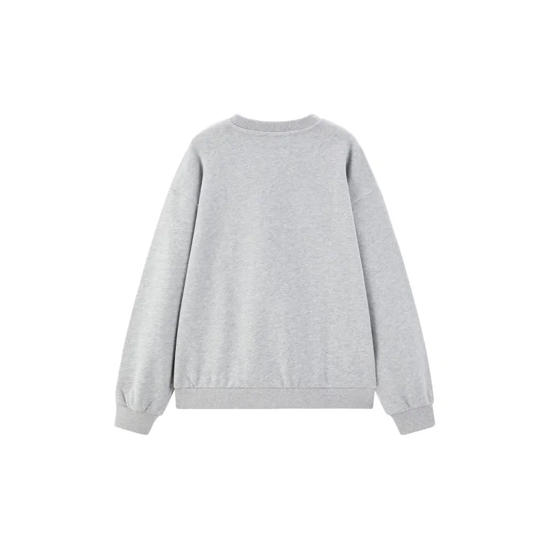 LEDIN Sweatshirt Women's Plain Gray-1