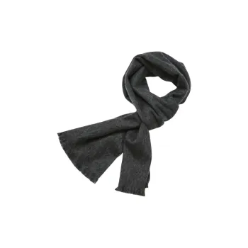 JOSEPH&STACEY Cashmere Knit Scarves Unisex Charcoal Gray